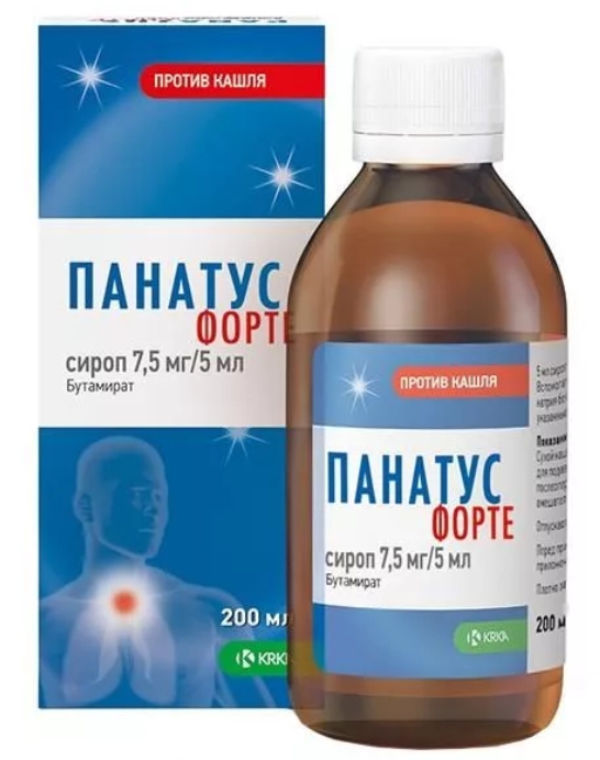 Панатус форте сироп 7,5мг 5мл 200мл