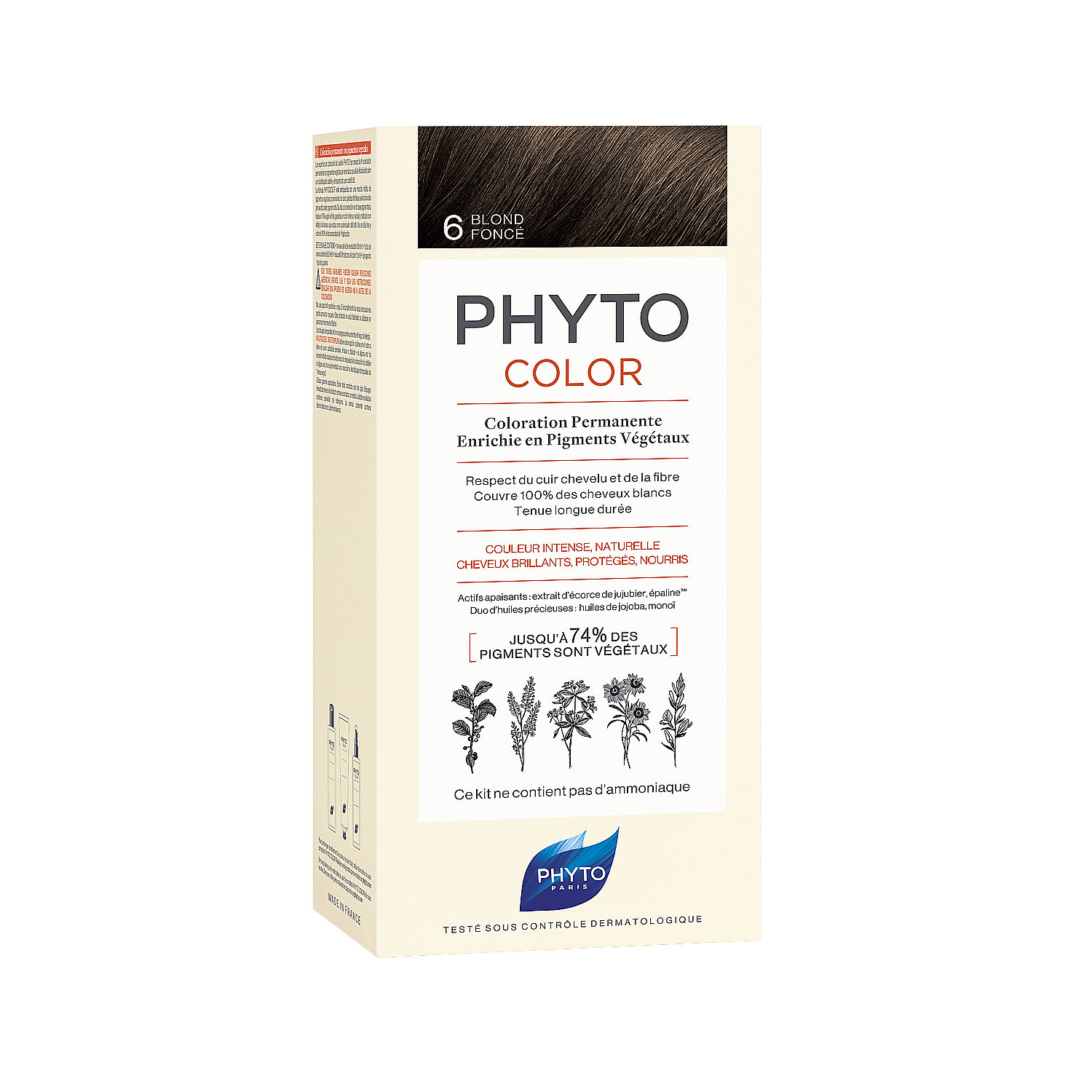 Phytosolba Phyto Hair Color краска для волос 6 темный блонд 50 50 12мл