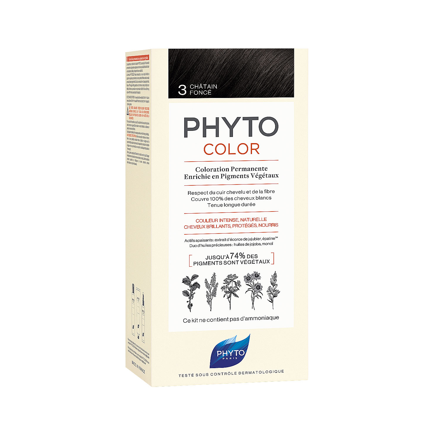 Phytosolba Phyto Hair Color краска для волос темный шатен 3 50 50 12мл
