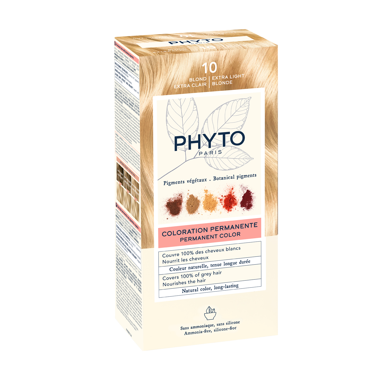 Phytosolba Phyto Hair Color крем-краска для волос тон 10 Экстра-светлый блонд 50 50 12мл