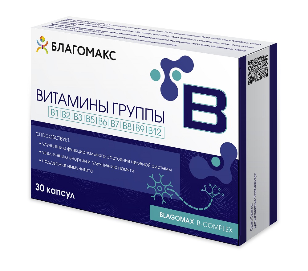 Благомакс витамины группы В капс по 0,35г №30