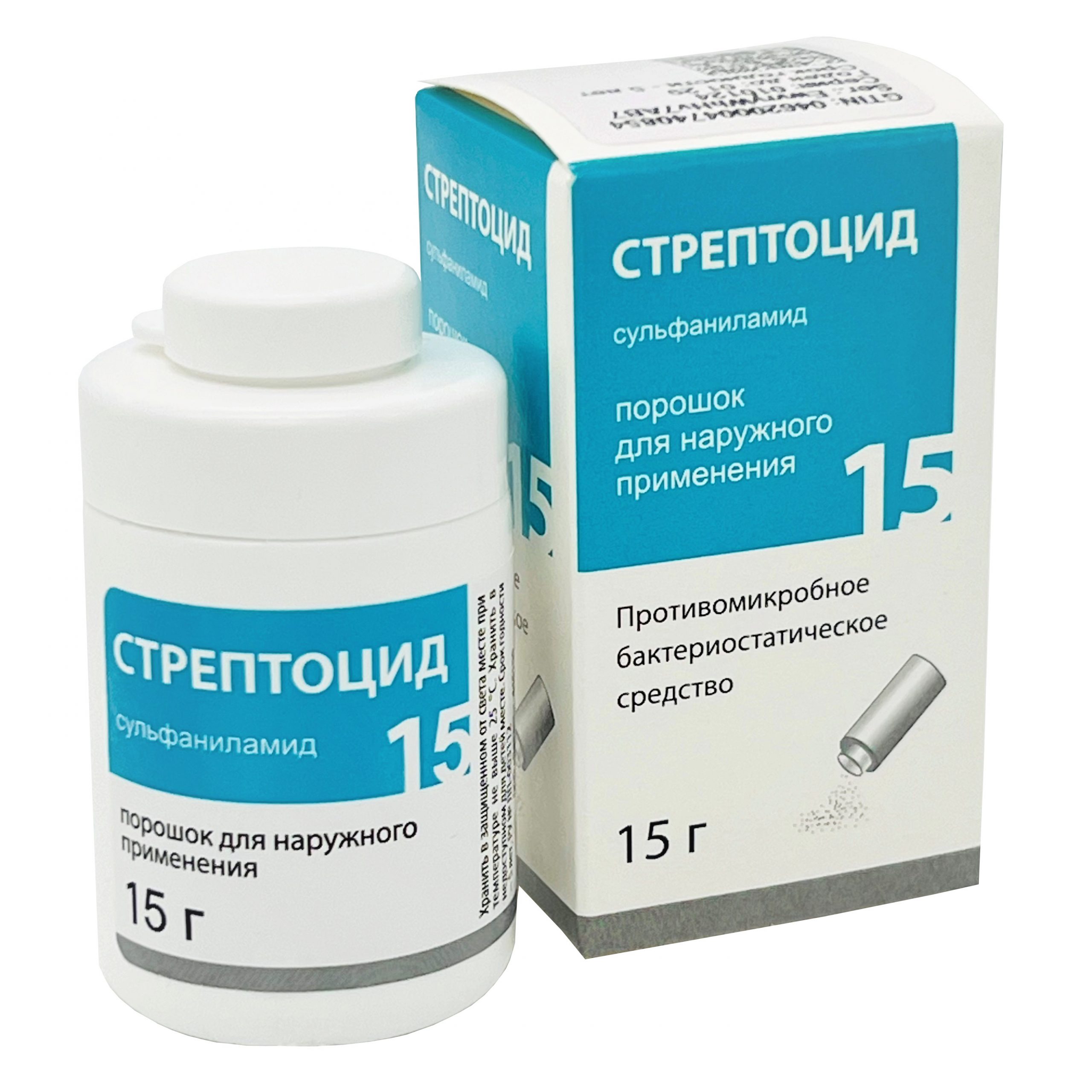 Стрептоцид пор. д наруж. прим. 15г