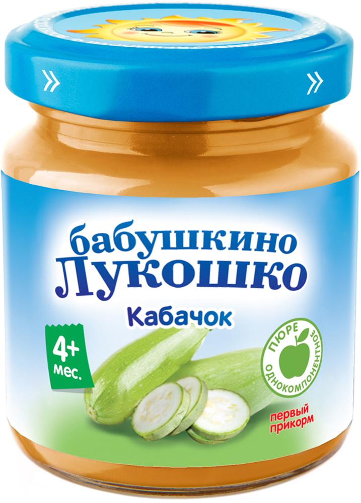 Бабушкино Лукошко пюре кабачок 100г