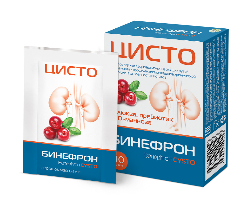 Бинефрон цисто пор. для приг. р-ра для приема внутрь саше-пакет 3г №10