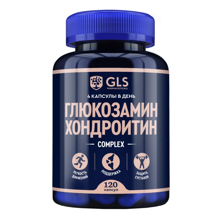 GLS Глюкозамин хондроитин капс 400мг №120