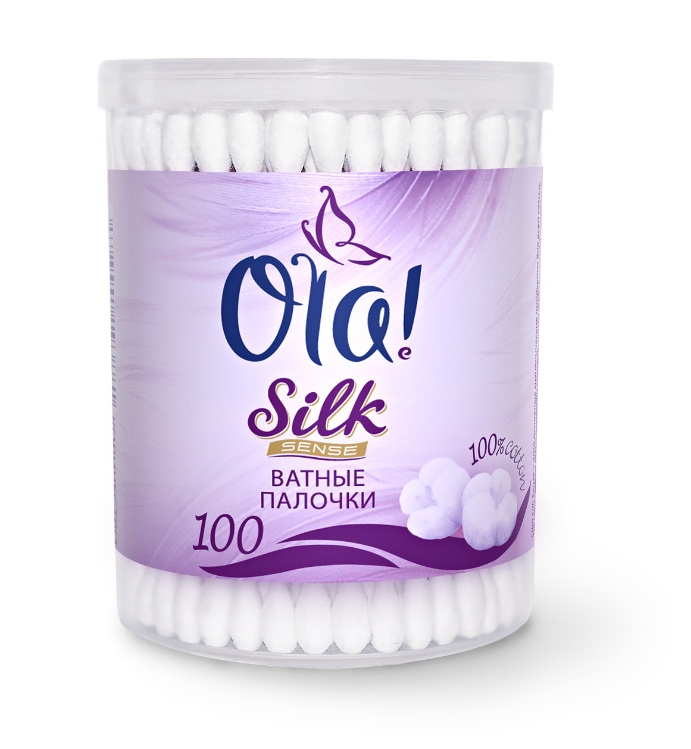 Ола  ватные палочки пластик №100