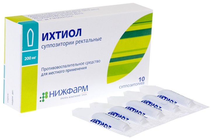 Ихтиол свечи 200мг №10