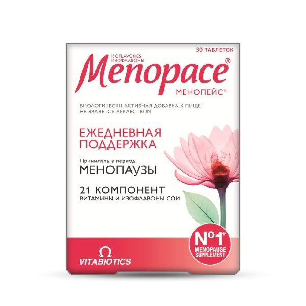 Менопейс Изофлавоны таб. 1118мг №30 БАД