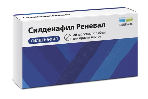 Силденафил Реневал таб. п о плен. 100мг №20