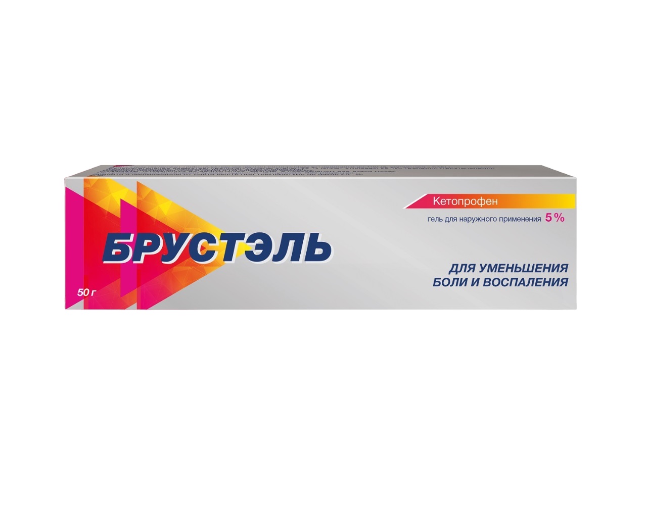 Брустэль гель д наруж.прим. 5% 50г