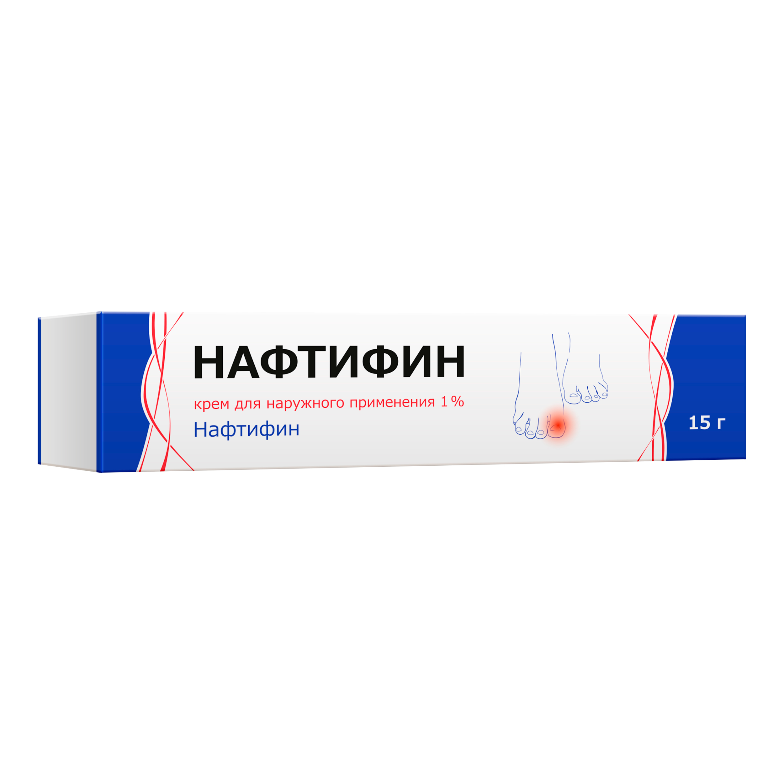 Нафтифин крем д нар. прим. 1% туба 15г