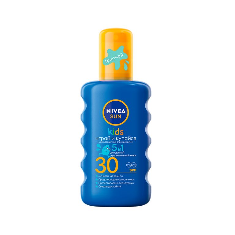Нивея Сан спрей солнцезащитный д детей SPF30 200мл 85403
