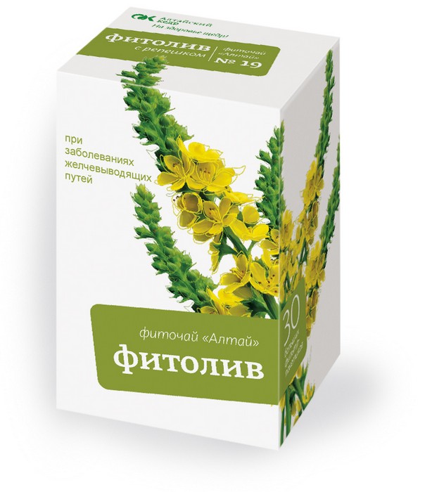Алтай фиточай №19 Фитолив при заболеваниях желчевыводящих путей ф п 2г №20