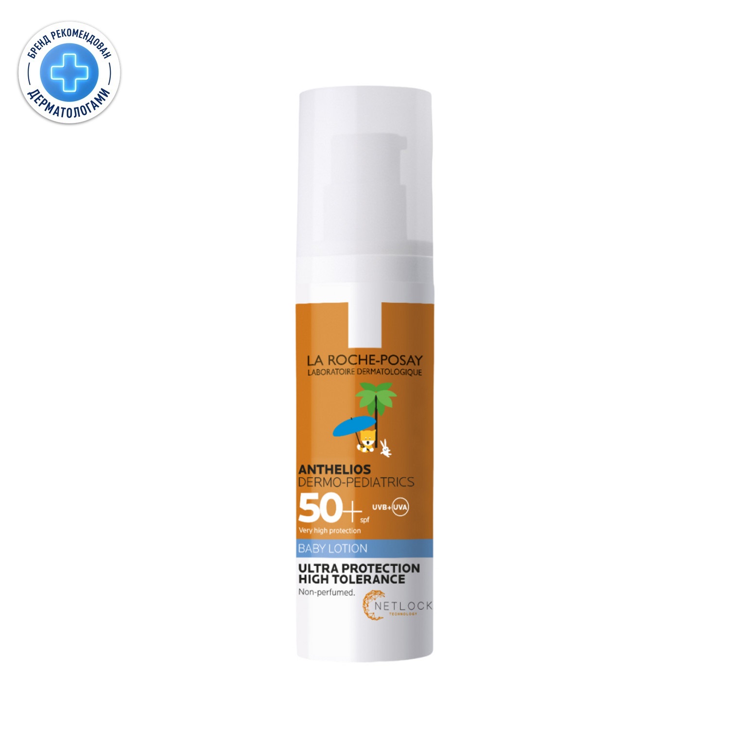 Ля Рош-Позе Антгелиос Дермо Беби молочко для лица тела SPF50+ 50мл M0515200